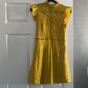 Altar’d State Lacey yellow dress